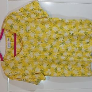 🧡 D & co short sleeve palm tree top size medium